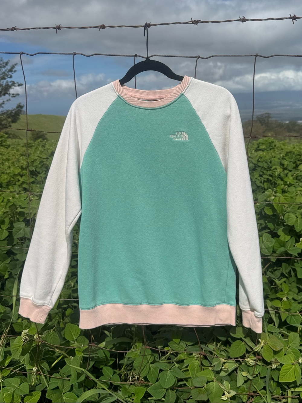 Y2K 90s The North Face Colorblocked Outdoor Sweatshirt Small
